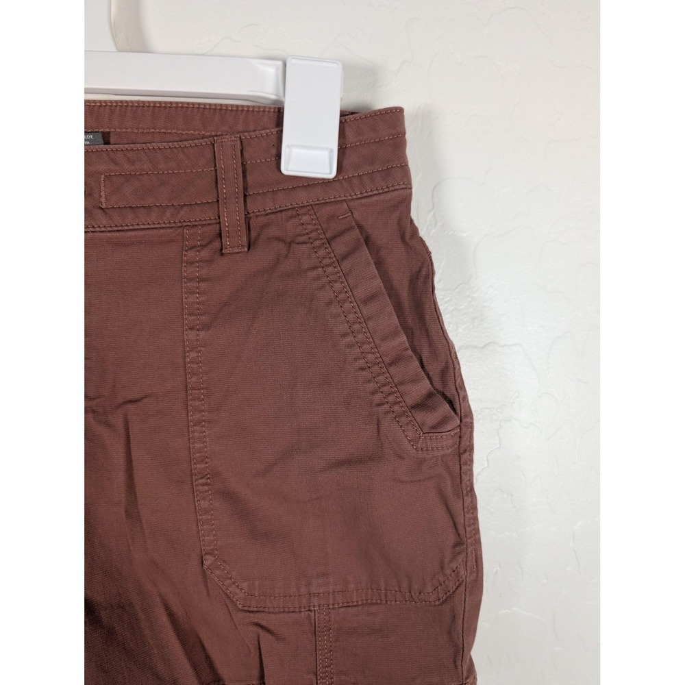 prAna Shorts‎ Womens 8/29 Brown Outdoor Hiking Utility Pockets Casual Zip Fly - Picture 4 of 11